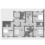4 Bedrooms, 2 Bathrooms, Kitchen, Terrace - 10 Min To Fairground شقة دوسلدورف